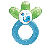 MAM Cooler Teether | Sensory Teething Toys for Babies | Suitable from 4+ Months | Cooling and Soothing Relief for Painful Gums | Unique Shape and Ergonomic Design | Blue