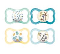 MAM Day & Night MAM Air Silicone Dummies 16+ MAM Air Night // Set of 4 // Includes 2 Sterilised Transport Boxes