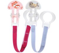 MAM Dummy Clip | 2 Pack | Baby Soother Clips Fit All MAM Soo