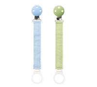 MAM Dummy Clip, 2 Pack, Blue/Green (Dummies Not Included)