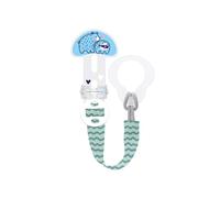 MAM Dummy Clip | Baby Soother Clips Fit All MAM Soothers | Adjustable Length and Lightweight Design | Baby Accessories | Blue (Various Designs) | Dummies Not Included