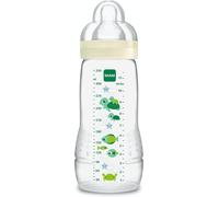 MAM Easy Active 2nd Age Bottle, 330ml - 6+ Months - X-Flow Teat, Ultra-Fast Spe