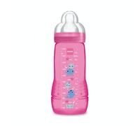 MAM - Easy Active 6+ Months bottle (330 ml) Violet - Bottle with Ultra-Fast X-Speed Silicone Teat - Baby bottle with airtight Seal