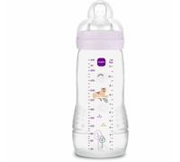 MAM Easy Active 6+ Months Bottle Lilac 330ml with Silicone Teat Ultra-Fast X-Flow Speed