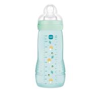 MAM Easy Active 6+ Months Ice Colour (330ml) - With Silicone Teat Ultra-Fast X-Flow - For Babies with Airtight Seal