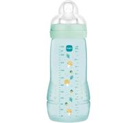 MAM Easy Active 6+ Months Ice Colour (330ml) - With Silicone Teat Ultra-Fast X-Flow - For Babies with Airtight Seal