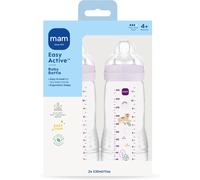 MAM Easy Active Baby Bottle 4+ Months 2 x 330ml Assorted colours