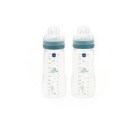 MAM Easy Active Bottle 330ml Pack of 2 - Blue Assorted