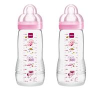 MAM Easy Active Bottle 330ml Pink 2Pk