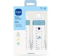 MAM Easy Active Bottles 2 Pack 2 x 330ml Fast Flow MAM Teats Size 3