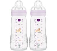 MAM Easy Active Baby Bottle with Fast Flow MAM Teats Size 3, Twin Pack of Baby