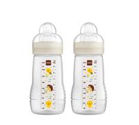 MAM Easy Active Drinking Bottle Set of 2 (270 ml), Baby Drinking Bottle