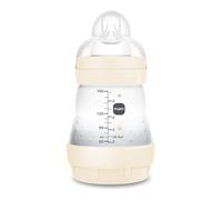 MAM - Easy Start A119 - Patented anti-colic bottle with 1 ultra-soft SkinsoftTM silicone nipple, for babies from 0 months, 160 ml, neutral, self-sterilizable in 3 minutes