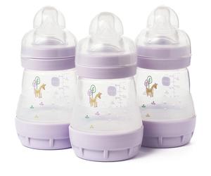 MAM Easy Start Anti-Colic 160ml Baby Bottle 3 Pack - Lilac
