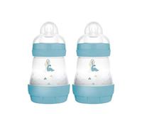 MAM Easy Start Anti Colic Baby Bottle, Easy Switch Between Breast and Bottle, Reduces Air Bubbles and Colic, 2 Pack, Newborn, Matte/Boy,2 Count (Pack of 1)