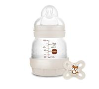 MAM Easy Start Anti-Colic Baby Bottles | 1 Pack (130ml) | Self-Sterlising Baby Milk Bottle | Slow Flow MAM Teat Size 1 | Newborn Essentials | Unisex | with Start