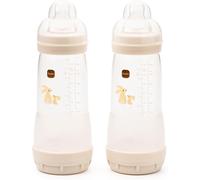 MAM Easy Start Anti-Colic Baby Bottles | 2 Pack (2 x 320ml) | Cream