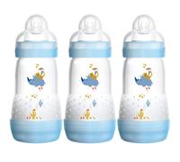 MAM Easy Start Anti-Colic Bottle - 260ml - Triple Pack - Blue
