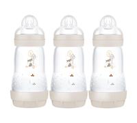 MAM Easy Start Anti-Colic Baby Bottles | 3 Pack (3 x 260) | Self-Sterlising Baby Milk Bottle | Medium Flow MAM Teats Size 2 | Newborn Essentials |