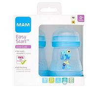 Mam Easy Start Anti-Colic Bottle 0+ Months, 2 x 160ml, Grey (Designs May Vary)