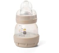 MAM Easy Start Anti-Colic Baby Bottles | 1 Pack (130ml) | Self-Sterlising Baby Milk Bottle | Slow Flow MAM Teat Size 1 | Newborn Essentials | Unisex | (Various Designs)