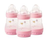 MAM Easy Start Anti-Colic Bottle - 160ml - Triple Pack - Pink and Green