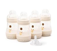 MAM Easy Start Anti-Colic Bottle, 4X 160ml, Self-Sterilising, Unisex