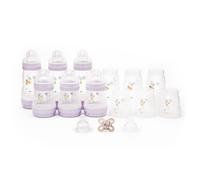 MAM Easy Start Anti-Colic Bottle Starter Set | 17 Pieces | Includes 6X Bottles and MAM Original Start 0-2 Month Soother | Baby Gift Set of Newborn Es