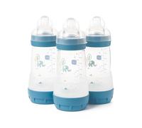 MAM Easy Start Anti-Colic Bottles, 3 x260ml, Self-Sterilising, Blue