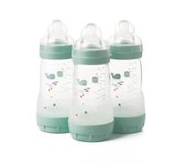 MAM Easy Start Anti-Colic Bottles, 3 x260ml, Self-Sterilising, Blue