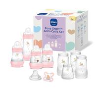 MAM Easy Start Anti-Colic Starter Set, Growing Baby First Equipment with Dummy, Bottles & Handles, Baby Gift Set, from Birth, Pink