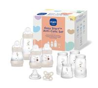MAM Easy Start Anti-Colic Starter Set, Growing Baby First Equipment with Dummy, Bottles & Handles, Baby Gift Set, from Birth, Beige