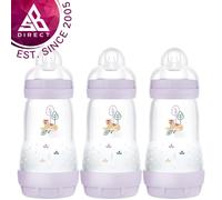 MAM Easy Start Anticolic Infant Bottle│Baby Feeding Silicone Teat│Pink│3pk│260ml