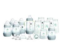 MAM Easy Start Self Sterilising Anti Colic Starter Set, Newborn Bottle Set and Soother, Newborn Essentials, Grey, Large (Designs May Vary)