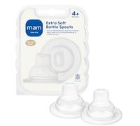 MAM Extra Soft Bottle Spouts | 2 Pack | for Moving from Bottle to Cup | Fits All MAM Bottles | Suitable from 4+ Months | Made with SkinSoft Silicone | Baby Accessories