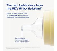 MAM Feel Good Glass Bottle | 1 Pack (1 x 260ml) | MAM Glass Bottle with Medium F