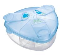 MAM Formula Dispenser | Stores 40g Per Serving and Holds 3 Servings | Spill-Free Snap Cover for Easy Opening | Baby Accessories | Blue (Various