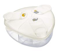 MAM Formula Dispenser | Stores 40g Per Serving and Holds 3 Servings | Spill-Free Snap Cover for Easy Opening | Baby Accessories | White (Various