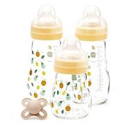 MAM Glass Baby Bottle Set Including MAM Start Soother