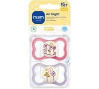 MAM Latex Air Night Soothers 1836 Months Glow in The Dark Dummies C