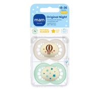 MAM Latex Original Night Soothers 1836 Months Glow in The Dark Dummi