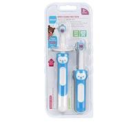 MAM Learn to Brush Set (1 Baby's Brush Toothbrush 1 Training Brush 1 Safety Shield) Baby Toothbrushes with Brushy The Bear Interactive App for Bo