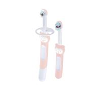 MAM Learn to Brush (Set of 2) Baby Toothbrush 5+ Months Pink