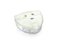 MAM Milk measuring box 3 compartments - blue