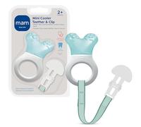 MAM Mini Teething Cooler and Clip, Blue, 2 Plus Months