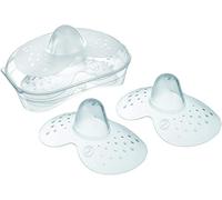 MAM Nipple Shield | Large | 2 Pack | Comes in Sterilisable Travel Case | SkinSoft Silicone Familiar for Baby | Protects and Supports Breastfeeding