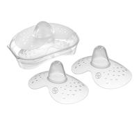 MAM Nipple Shields Size Medium (Pack of 2), Breast Shields with Sterilisable Travel Case, Breast Protectors to Support and Enhance Breastfeeding