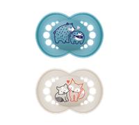 MAM Original Bear & Raccoon Design 6m+ Pacifier - 2 pcs