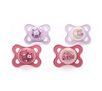 MAM Original Day & Night 0-6m, 4 Pack Blister -Pink