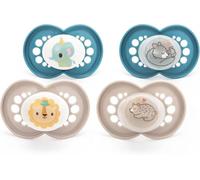 MAM Original Day & Night 6-18m 4 Pack Blister Blue